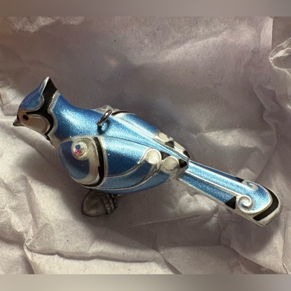 Hallmark Miniature Blue Jay Ornament dated 2012. - Picture 5 of 6